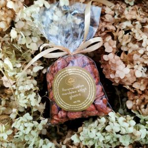 Karamelizētas mandeles sāļajā glazūrā maisiņā (150g)
